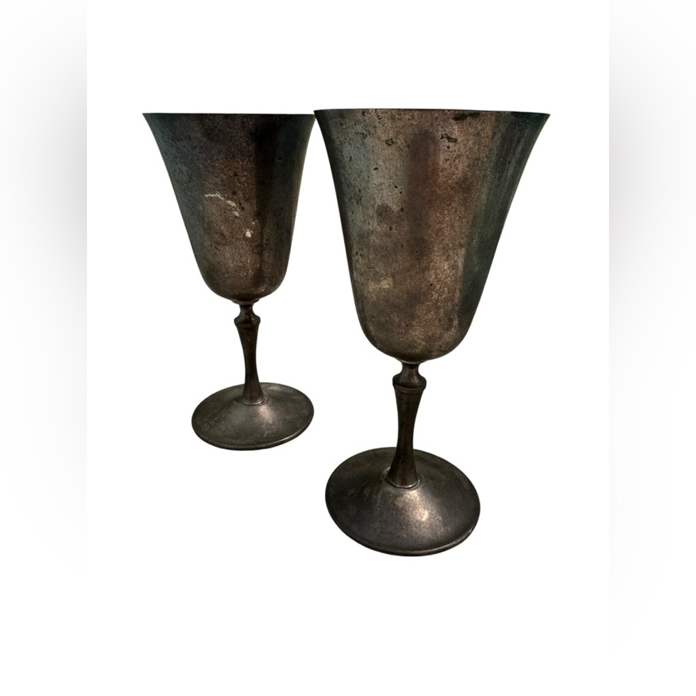VTG El de Uberti  Silver plate Goblet Set